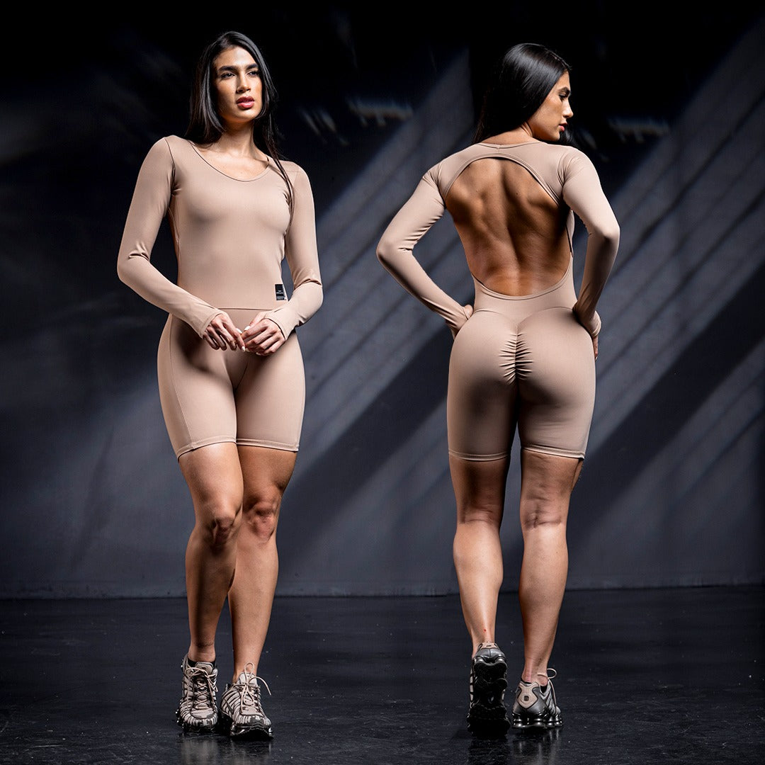 ENTERIZO CORTO MANGA LARGA MUJER 6535
