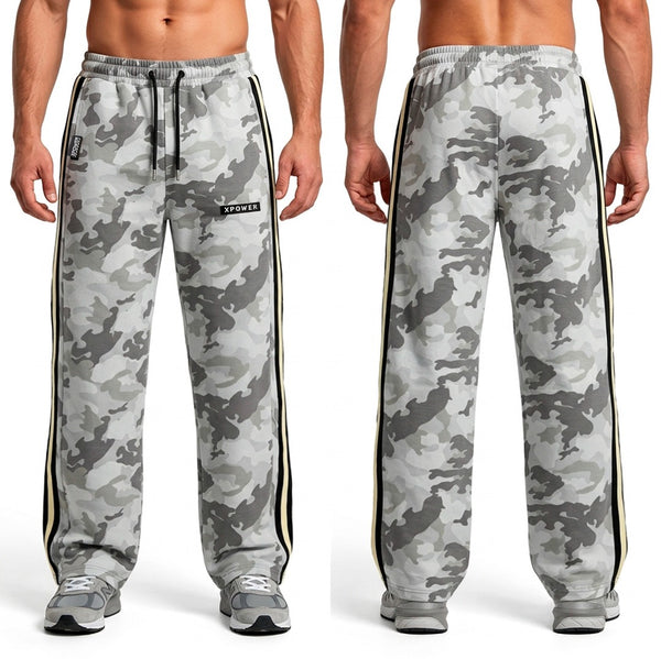 Jogger camuflado bota recta