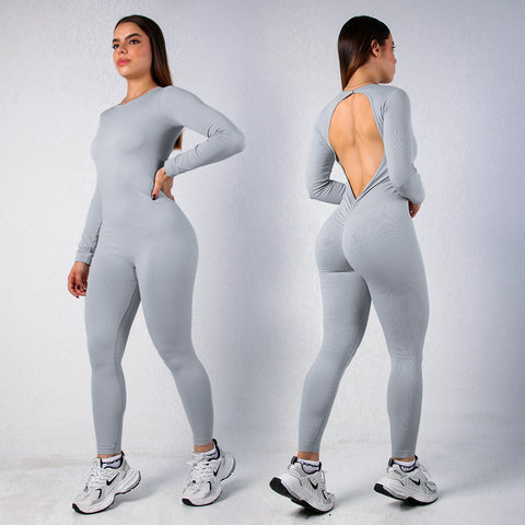 ENTERIZO LARGO MANGA LARGA SIN COSTURAS MUJER REF. 6532