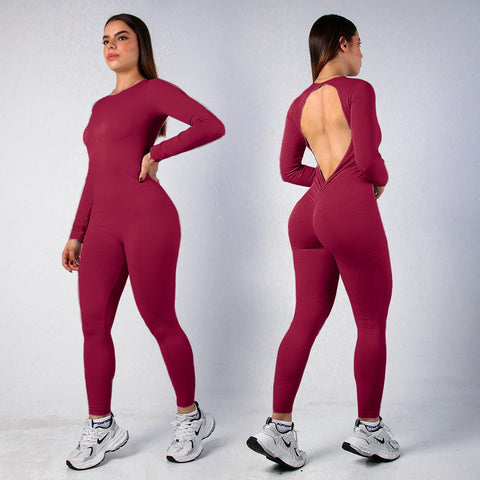 ENTERIZO LARGO MANGA LARGA SIN COSTURAS MUJER REF. 6532