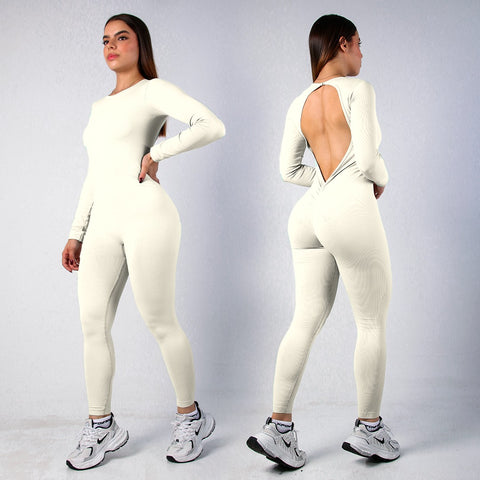 ENTERIZO LARGO MANGA LARGA SIN COSTURAS MUJER REF. 6532