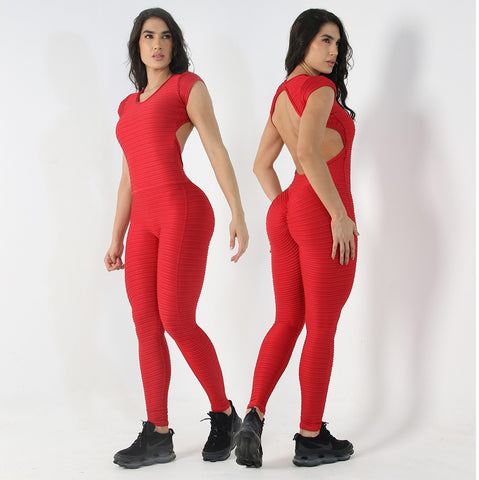 ENTERIZO LARGO MANGA CORTA MUJER 6537