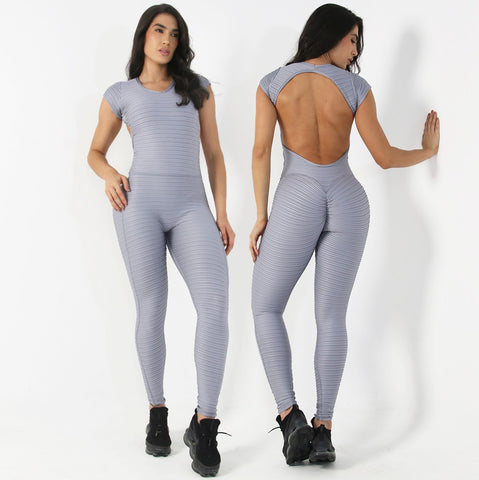 ENTERIZO LARGO MANGA CORTA MUJER 6537