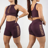 SHORT- TOP- MUJER  CONJUNTO D1 - REF. 6714