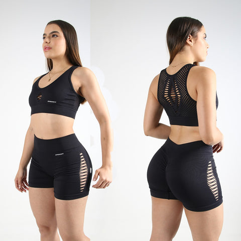 SHORT- TOP- MUJER  CONJUNTO D5 - REF. 6714