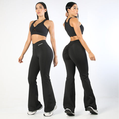 LEGGINS BOTA ANCHA MUJER - LICRA - REF. 6718