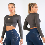 Top Manga Larga Deportivo Mujer - Ref 8891