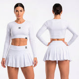 Crop Top Manga Larga Deportivo Mujer - Ref 8875