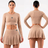 Crop Top Manga Larga Deportivo Mujer - Ref 8875