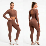 LEGGINS- TOP MANGA LARGA- MUJER  CONJUNTO- REF. 6734